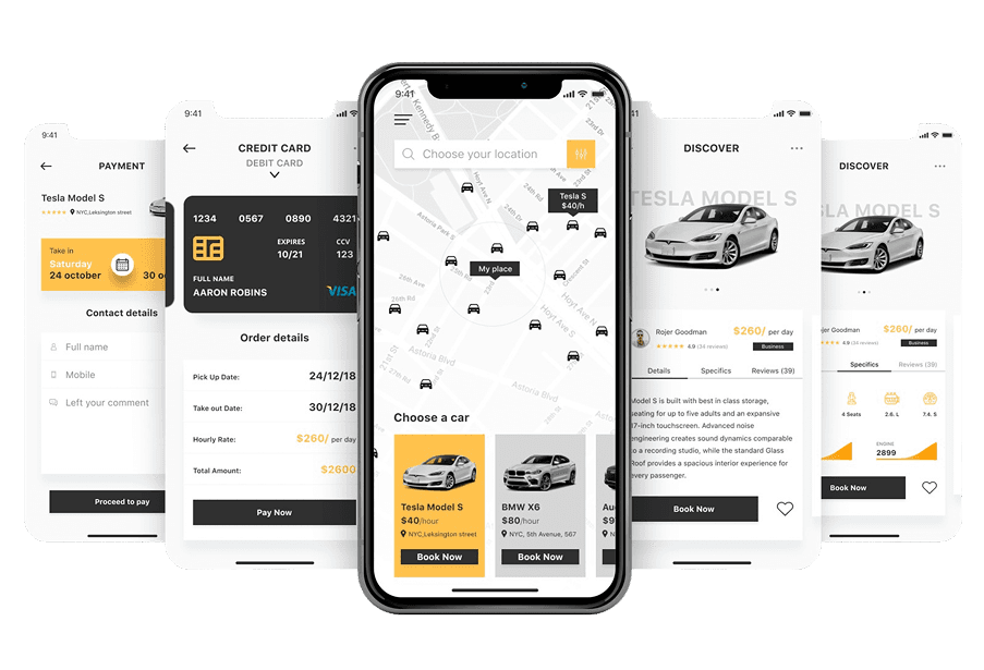 Мобильное приложение Alligator Car Rental
